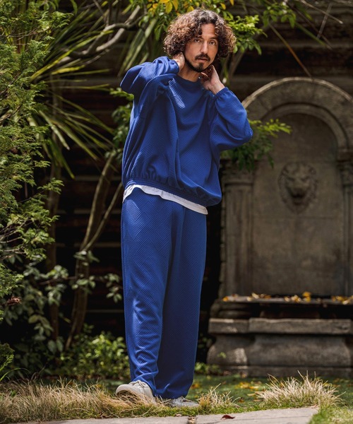 CAMBIO(カンビオ)の「mp15108-Cotton Flexiguard Wide Straight Pants フクレジャガードワイドストレートパンツ(A71726cmb)(その他パンツ・メンズ・ミックスグレー/ブラック/ロイヤルブルー・L/M/S)」の19枚目の写真