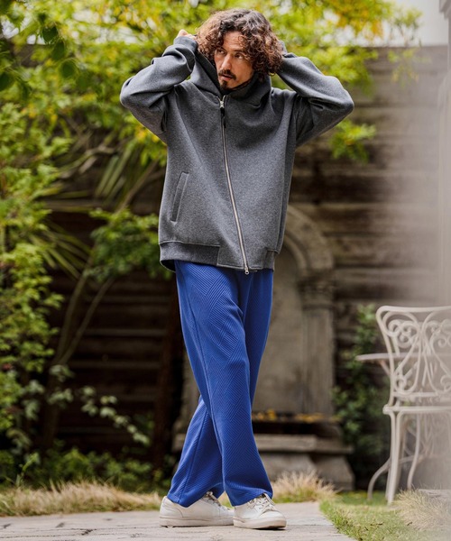 CAMBIO(カンビオ)の「mp15108-Cotton Flexiguard Wide Straight Pants フクレジャガードワイドストレートパンツ(A71726cmb)(その他パンツ・メンズ・ミックスグレー/ブラック/ロイヤルブルー・L/M/S)」の20枚目の写真