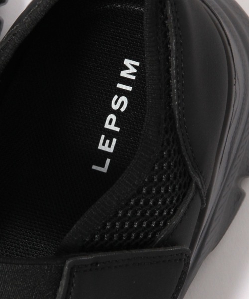 LEPSIM(レプシィム)の「ストラップベルトスニーカー 669854(スニーカー・レディース・ホワイト×ブラック/ブラック・LARGE/MEDIUM)」の3枚目の写真