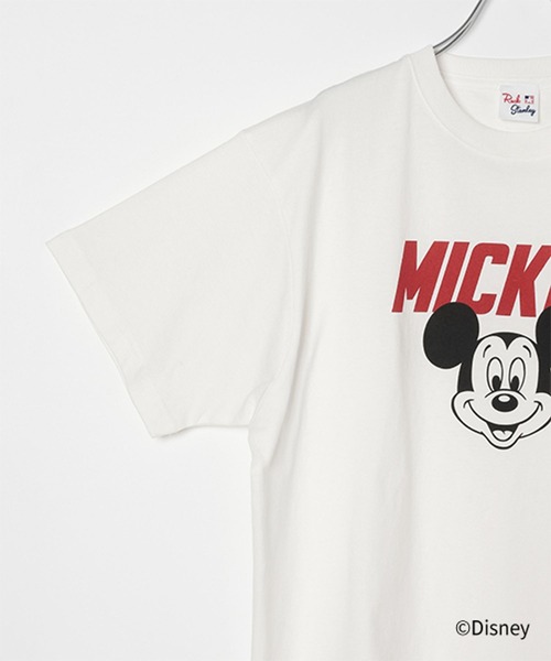 studio CLIP(スタディオクリップ)の「MICKEY / ロゴTシャツ(Tシャツ/カットソー・レディース・チャコールグレー/グレー/オフホワイト・FREE)」の7枚目の写真