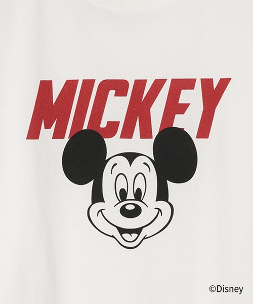 studio CLIP(スタディオクリップ)の「MICKEY / ロゴTシャツ(Tシャツ/カットソー・レディース・チャコールグレー/グレー/オフホワイト・FREE)」の10枚目の写真