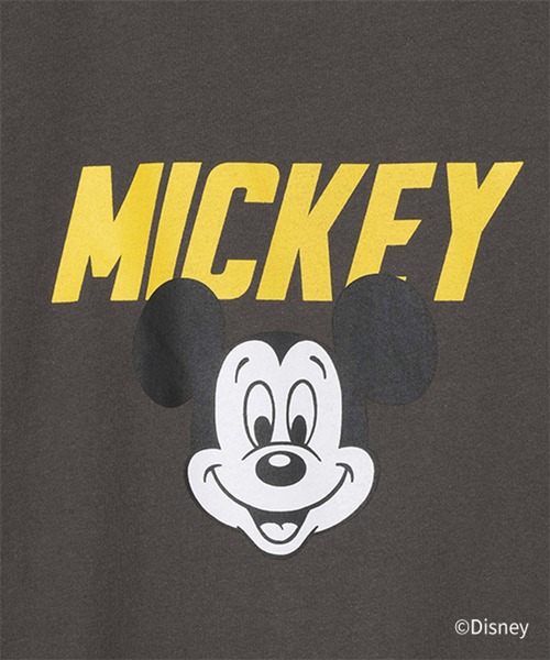 studio CLIP(スタディオクリップ)の「MICKEY / ロゴTシャツ(Tシャツ/カットソー・レディース・チャコールグレー/グレー/オフホワイト・FREE)」の12枚目の写真