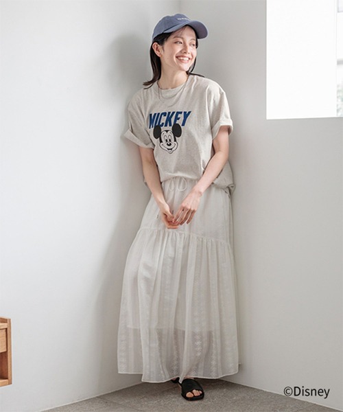 studio CLIP(スタディオクリップ)の「MICKEY / ロゴTシャツ(Tシャツ/カットソー・レディース・チャコールグレー/グレー/オフホワイト・FREE)」の20枚目の写真