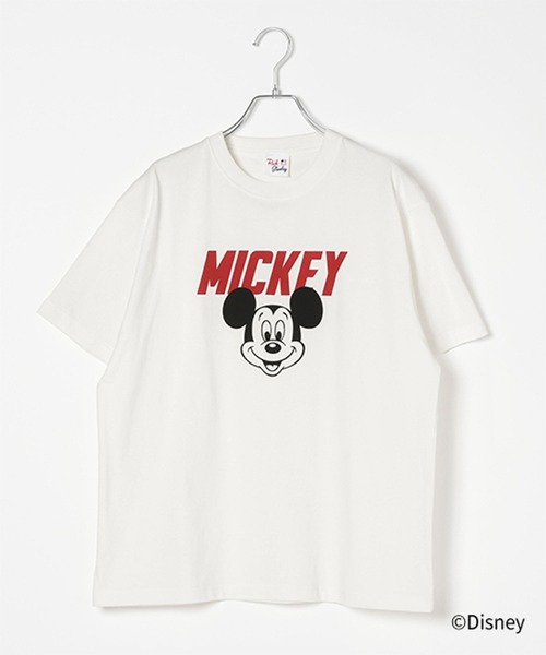 studio CLIP(スタディオクリップ)の「MICKEY / ロゴTシャツ(Tシャツ/カットソー・レディース・チャコールグレー/グレー/オフホワイト・FREE)」の15枚目の写真