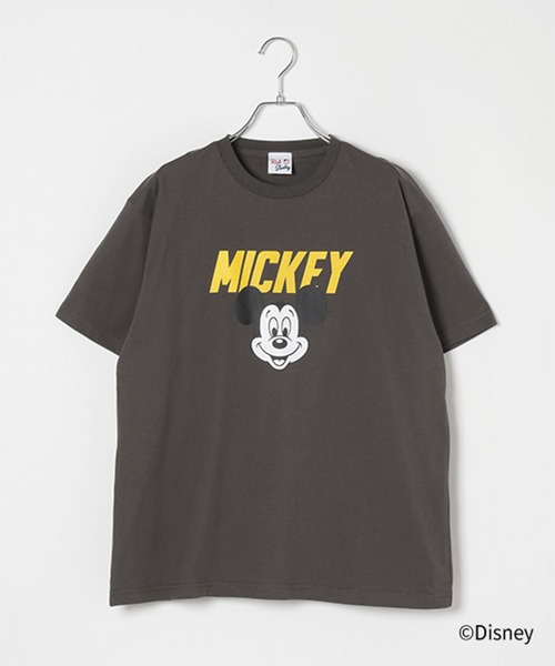 studio CLIP(スタディオクリップ)の「MICKEY / ロゴTシャツ(Tシャツ/カットソー・レディース・チャコールグレー/グレー/オフホワイト・FREE)」の14枚目の写真