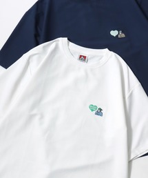 BEN DAVIS/ベンデイビス COOLER GORILLA EMB TEE/オーバーサイズ 接触冷感 UVカット ハート ロゴ ワンポイント刺繍 半袖Tシャツ/レディース メンズ