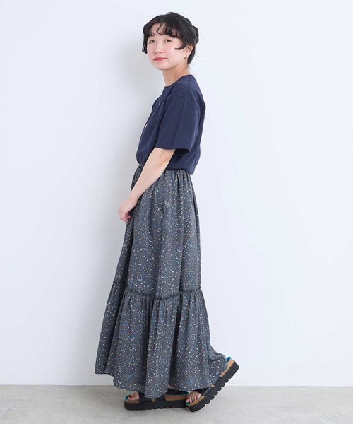 l'atelier du savon(アトリエドサボン)の「アップリケ刺繍 ティーカップTシャツ(Tシャツ/カットソー・レディース・オートミール/ネイビー/ホワイト・FREE)」の22枚目の写真