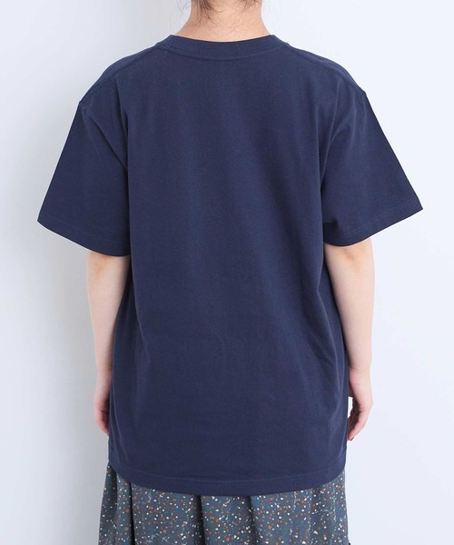 l'atelier du savon(アトリエドサボン)の「アップリケ刺繍 ティーカップTシャツ(Tシャツ/カットソー・レディース・オートミール/ネイビー/ホワイト・FREE)」の9枚目の写真