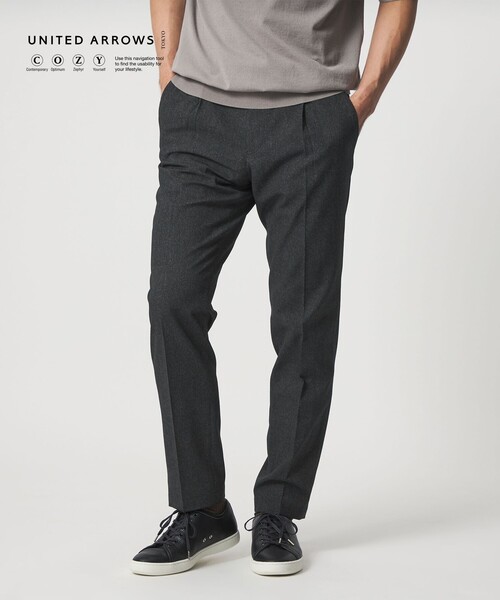 UNITED ARROWS(ユナイテッドアローズ)の「DotAir ドットエア サイドシャーリング 1プリーツ パンツ UA COZY ウォッシャブル ストレッチ 防しわ(スラックス・メンズ・ネイビー/ダークグレー・M/XL/XXL/S/L)」の11枚目の写真