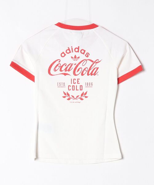 adidas(アディダス)の「スリーストライプス 半袖Tシャツ / 3 STRIPES TEE / アディダスオリジナルス adidas Originals(Tシャツ/カットソー・レディース・レッド/ホワイト・MEDIUM/SMALL/X-SMALL/XX-LARGE/3XL/X-LARGE/LARGE)」の7枚目の写真