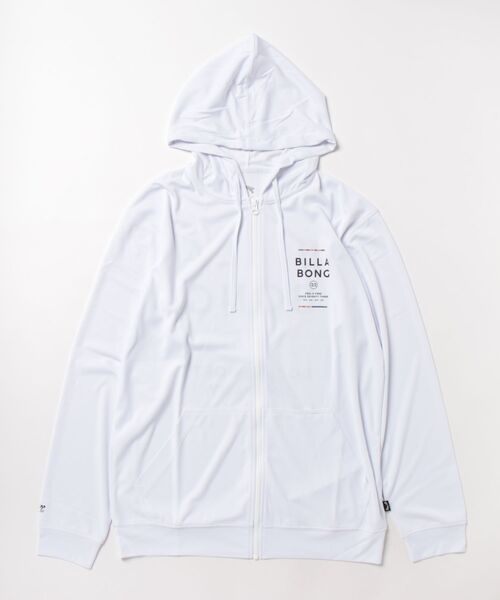 BILLABONG(ビラボン)の「RASH ZIP HOOD(ラッシュガード・メンズ・ホワイト/ブラック・MEDIUM/LARGE)」の1枚目の写真