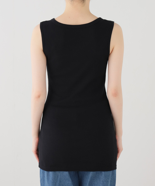 JOURNAL STANDARD LUXE(ジャーナルスタンダード ラックス)の「テレコ タンクトップ(Tシャツ/カットソー・レディース・ベージュ/ブラック/ライトグレー/ホワイト・FREE)」の9枚目の写真