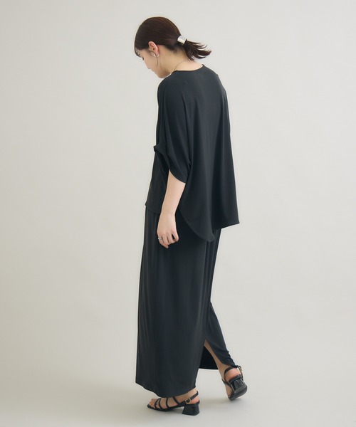meeny miny(ミーニーマイニー)の「とろみ~スカート(スカート・レディース・パープル/ブルー/スミクロ・M-L/S-M)」の14枚目の写真