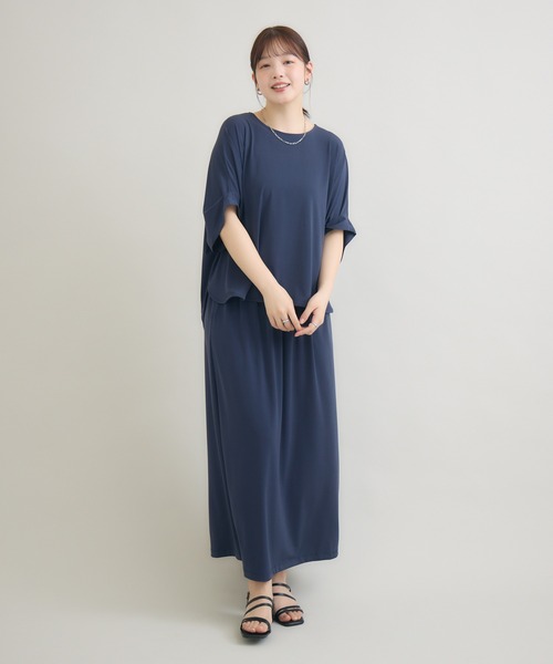 meeny miny(ミーニーマイニー)の「とろみ~スカート(スカート・レディース・パープル/ブルー/スミクロ・M-L/S-M)」の16枚目の写真