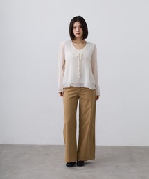 wide straight pants / ワイドストレートパンツ