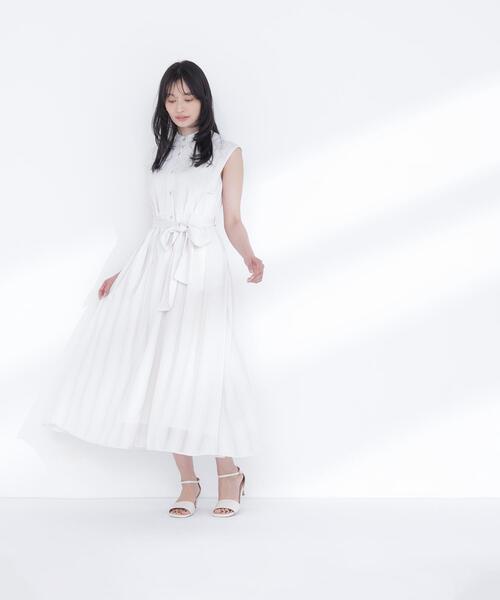 NATURAL BEAUTY BASIC(ナチュラルビューティーベーシック)の「【追加生産】シャドーストライプワンピース(ワンピース・レディース・ネイビー/オフホワイト/ピンク・SMALL/MEDIUM/P/S)」の8枚目の写真