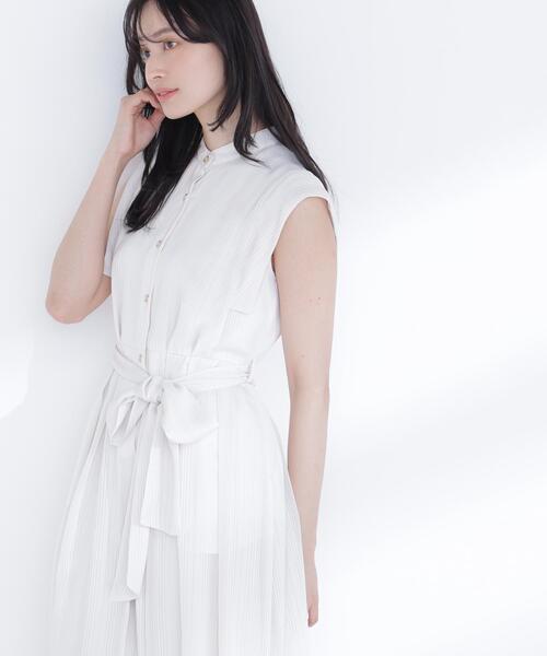 NATURAL BEAUTY BASIC(ナチュラルビューティーベーシック)の「【追加生産】シャドーストライプワンピース(ワンピース・レディース・ネイビー/オフホワイト/ピンク・SMALL/MEDIUM/P/S)」の9枚目の写真