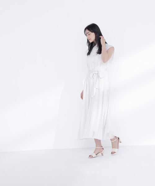 NATURAL BEAUTY BASIC(ナチュラルビューティーベーシック)の「【追加生産】シャドーストライプワンピース(ワンピース・レディース・ネイビー/オフホワイト/ピンク・SMALL/MEDIUM/P/S)」の4枚目の写真