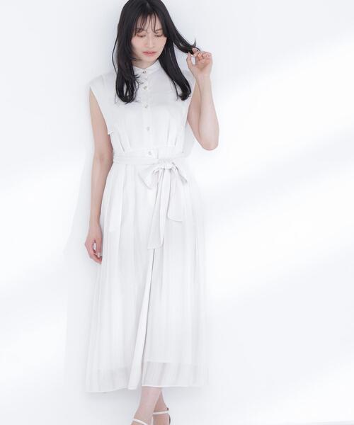 NATURAL BEAUTY BASIC(ナチュラルビューティーベーシック)の「【追加生産】シャドーストライプワンピース(ワンピース・レディース・ネイビー/オフホワイト/ピンク・SMALL/MEDIUM/P/S)」の5枚目の写真