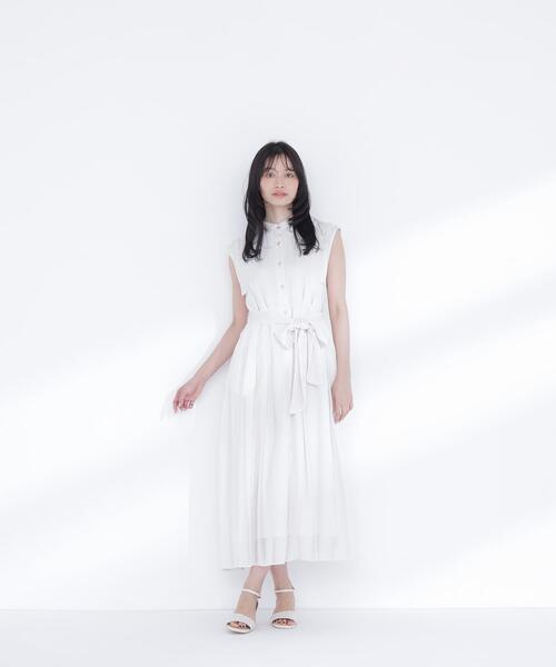 NATURAL BEAUTY BASIC(ナチュラルビューティーベーシック)の「【追加生産】シャドーストライプワンピース(ワンピース・レディース・ネイビー/オフホワイト/ピンク・SMALL/MEDIUM/P/S)」の6枚目の写真