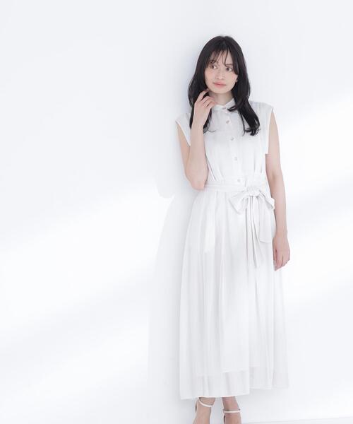 NATURAL BEAUTY BASIC(ナチュラルビューティーベーシック)の「【追加生産】シャドーストライプワンピース(ワンピース・レディース・ネイビー/オフホワイト/ピンク・SMALL/MEDIUM/P/S)」の12枚目の写真