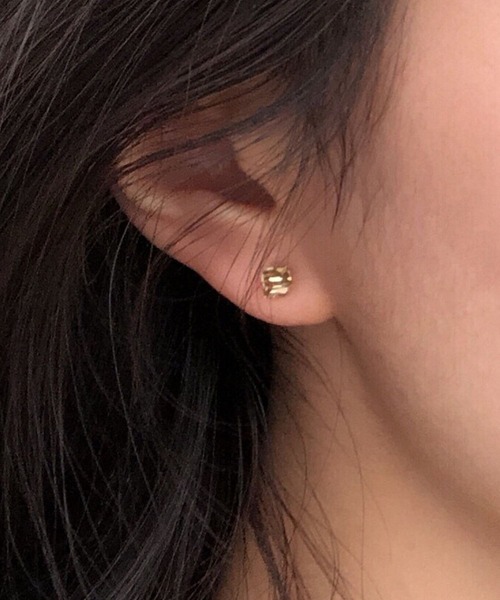 yu-ka（ユーカ）の「YU-KA:クリアビジュースタッドピアス Clear rhinestone stud earrings（ピアス（両耳用）・レディース・シルバー・FREE）」の3枚目の写真