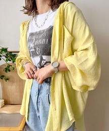 mayoさんコラボ!フード付きシアーシャツ