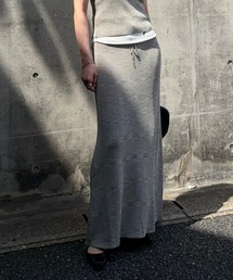 Ameri（アメリ）の「MEDI GRADATION KASURI KNIT FLARE SKIRT（スカート）」