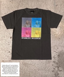【MARILYN MONROE/マリリン・モンロー】フォトTシャツ ピグメント染め ヴィンテージ ユニセックス 4分割ポップアートTシャツ