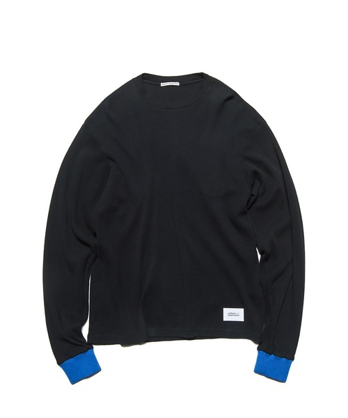 uniform experiment（ユニフォームエクスペリメント）の「COLOR RIBBED WAFFLE CREWNECK TOP（Tシャツ/カットソー・メンズ・B/C/A/D/F/E・1/4/3/2/5）」の2枚目の写真