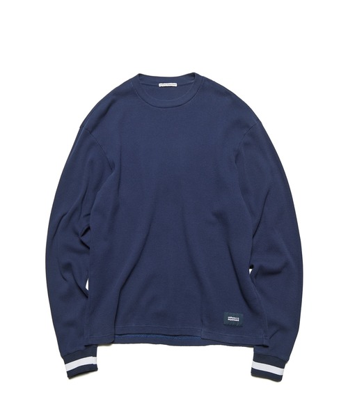 uniform experiment（ユニフォームエクスペリメント）の「COLOR RIBBED WAFFLE CREWNECK TOP（Tシャツ/カットソー・メンズ・B/C/A/D/F/E・1/4/3/2/5）」の5枚目の写真
