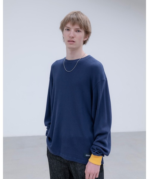 uniform experiment（ユニフォームエクスペリメント）の「COLOR RIBBED WAFFLE CREWNECK TOP（Tシャツ/カットソー・メンズ・B/C/A/D/F/E・1/4/3/2/5）」の10枚目の写真