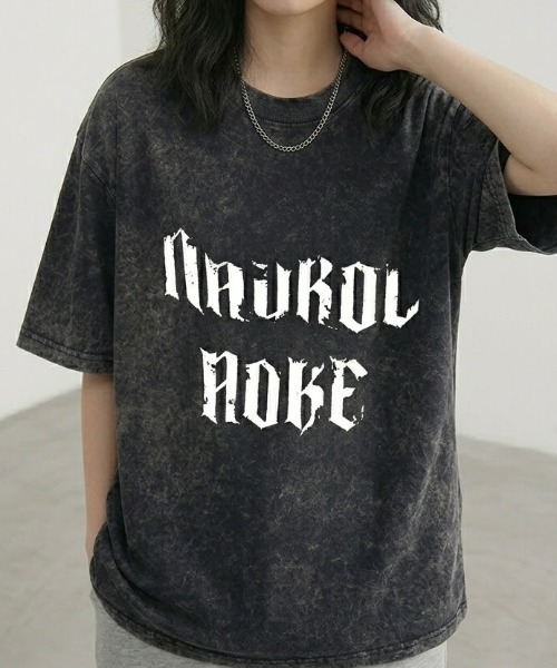 SHEPP(シープ)の「【UNISEX】Y2K ヴィンテージライクスターロゴ オーバーサイズ半袖Tシャツ(Tシャツ/カットソー・レディース・ブラック/ホワイト・L/M)」の7枚目の写真