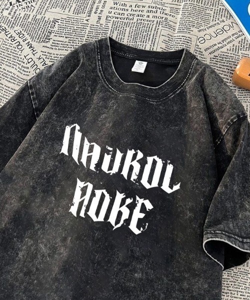 SHEPP(シープ)の「【UNISEX】Y2K ヴィンテージライクスターロゴ オーバーサイズ半袖Tシャツ(Tシャツ/カットソー・レディース・ブラック/ホワイト・L/M)」の8枚目の写真
