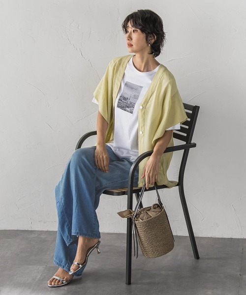 la.f…(ラエフ)の「ドレープシルクデニムパンツ(デニムパンツ・レディース・ブルー/ネイビー・9号/7号/11号)」の5枚目の写真