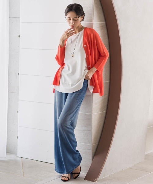 la.f…(ラエフ)の「ドレープシルクデニムパンツ(デニムパンツ・レディース・ブルー/ネイビー・9号/7号/11号)」の17枚目の写真