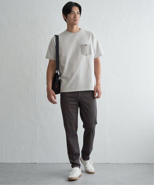 ikka(イッカ)の「【接触冷感】デニムライクポケットTシャツ(Tシャツ/カットソー・メンズ・ライトグレー/ブラック/ネイビー・M/L/XL/S)」の16枚目の写真