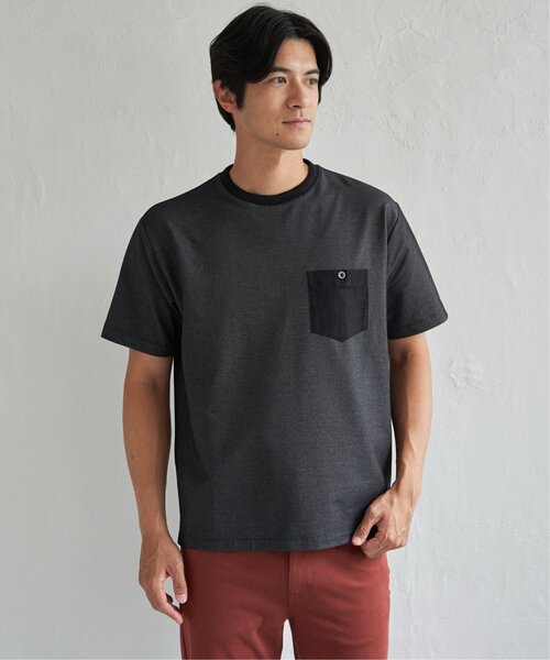 ikka(イッカ)の「【接触冷感】デニムライクポケットTシャツ(Tシャツ/カットソー・メンズ・ライトグレー/ブラック/ネイビー・M/L/XL/S)」の19枚目の写真
