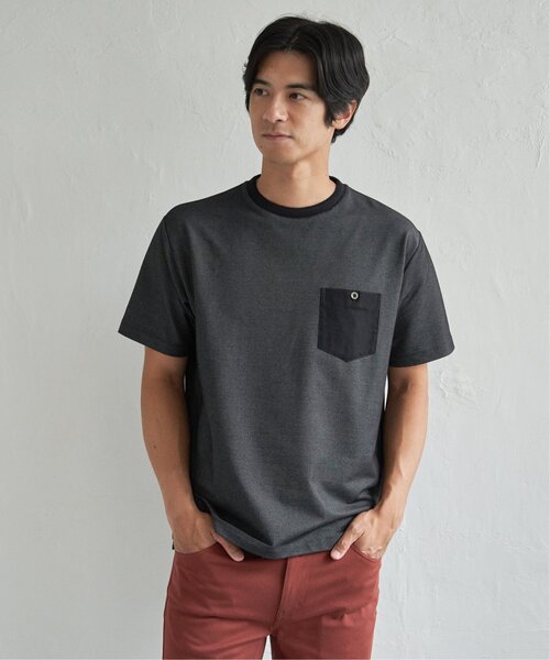 ikka(イッカ)の「【接触冷感】デニムライクポケットTシャツ(Tシャツ/カットソー・メンズ・ライトグレー/ブラック/ネイビー・M/L/XL/S)」の20枚目の写真
