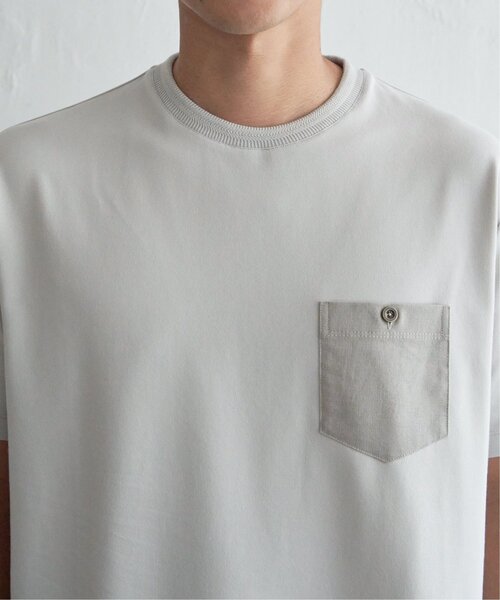 ikka(イッカ)の「【接触冷感】デニムライクポケットTシャツ(Tシャツ/カットソー・メンズ・ライトグレー/ブラック/ネイビー・M/L/XL/S)」の7枚目の写真