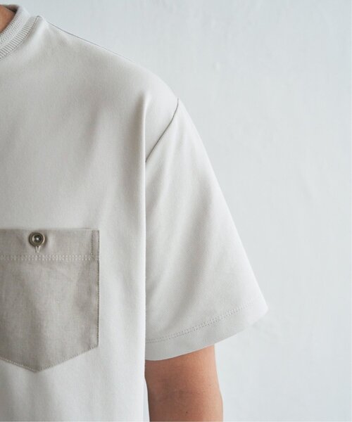 ikka(イッカ)の「【接触冷感】デニムライクポケットTシャツ(Tシャツ/カットソー・メンズ・ライトグレー/ブラック/ネイビー・M/L/XL/S)」の8枚目の写真