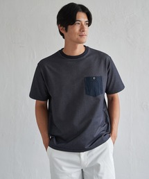 【接触冷感】デニムライクポケットTシャツ