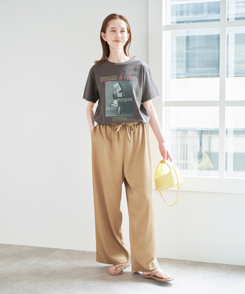 U by SPICK&SPAN(ユーバイスピックアンドスパン)の「《WEB限定 / 追加》TRICOMER VOYAGE A PARIS GIRL TEE 2(Tシャツ/カットソー・レディース・ホワイト/ブラック系その他・FREE)」の8枚目の写真