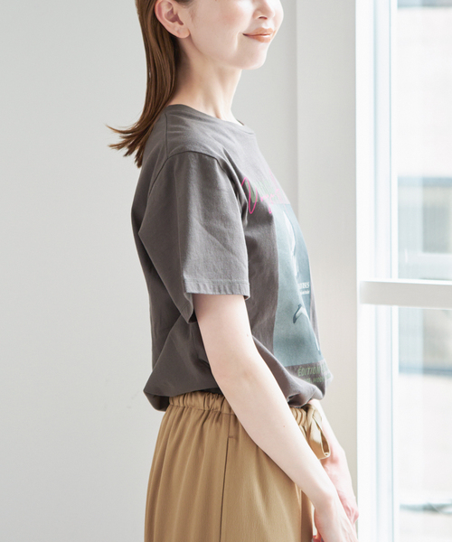 U by SPICK&SPAN(ユーバイスピックアンドスパン)の「《WEB限定 / 追加》TRICOMER VOYAGE A PARIS GIRL TEE 2(Tシャツ/カットソー・レディース・ホワイト/ブラック系その他・FREE)」の3枚目の写真