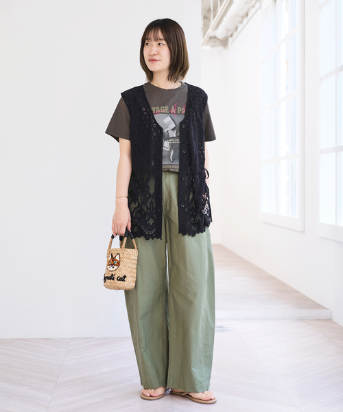 U by SPICK&SPAN(ユーバイスピックアンドスパン)の「《WEB限定 / 追加》TRICOMER VOYAGE A PARIS GIRL TEE 2(Tシャツ/カットソー・レディース・ホワイト/ブラック系その他・FREE)」の18枚目の写真