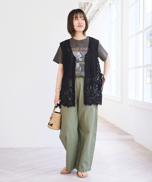 U by SPICK&SPAN(ユーバイスピックアンドスパン)の「《WEB限定 / 追加》TRICOMER VOYAGE A PARIS GIRL TEE 2(Tシャツ/カットソー・レディース・ホワイト/ブラック系その他・FREE)」の17枚目の写真