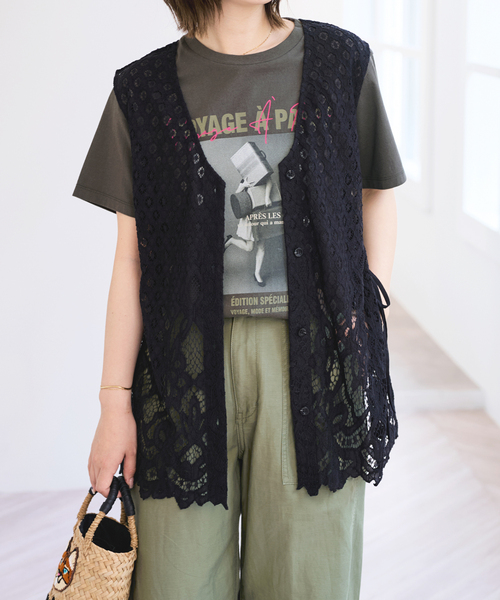 U by SPICK&SPAN(ユーバイスピックアンドスパン)の「《WEB限定 / 追加》TRICOMER VOYAGE A PARIS GIRL TEE 2(Tシャツ/カットソー・レディース・ホワイト/ブラック系その他・FREE)」の15枚目の写真