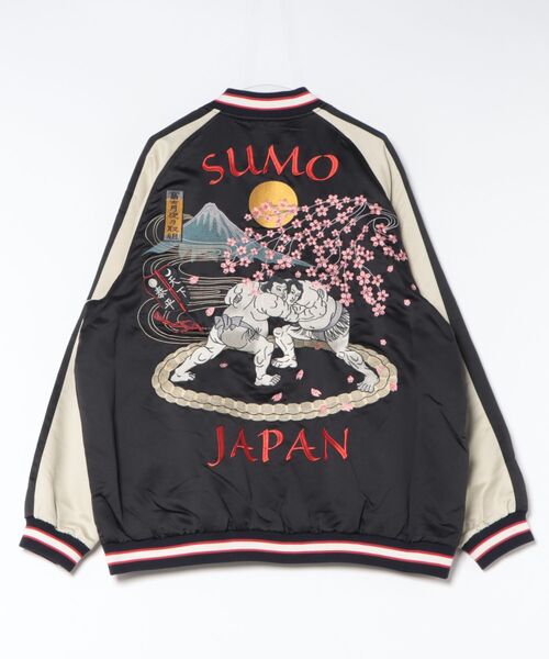デ*門様 MURO×BREEZE リバーシブルスカジャン(大人) SUMO リバーシブルスカジャン（大人）（スカジャン）｜BREEZE