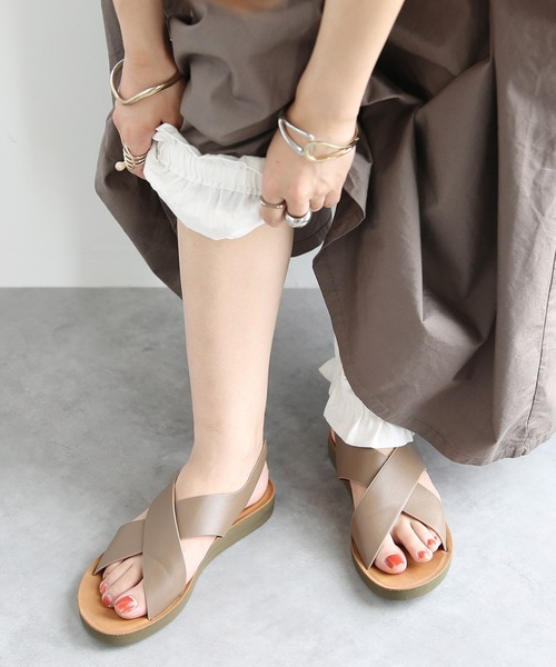 and it_(アンドイット)の「綿麻レース切替裾絞りパンツ(その他パンツ・レディース・アイボリー・M-L)」の4枚目の写真