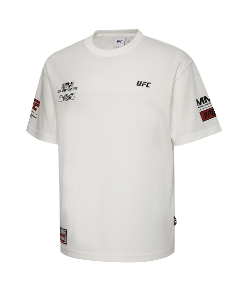 UFC SPORT(ユーエフシー スポーツ)の「UFC SPON PRO リラックスフィット半袖Tシャツ ホワイト U4TTX2306WH(Tシャツ/カットソー・メンズ・その他・2XL/LARGE/X-LARGE/SMALL/MEDIUM/3XL)」の3枚目の写真